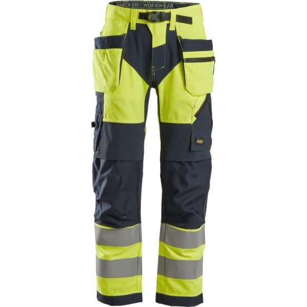 Snickers FlexiWork HV Werkbroek+ holsterzakken kl 2 6932 - - Geel/Navy - 48 Snickers FlexiWork HV Werkbroek+ holsterzakken kl 2 6932 - - Geel/Navy - 48