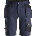 Snickers Korte Broek AllroundWork Stretch Holsterzakken 6141 - Mannen - Navy/Zwart - 60