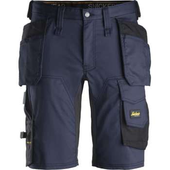 Snickers Korte Broek AllroundWork Stretch Holsterzakken 6141 - Mannen - Navy/Zwart - 60