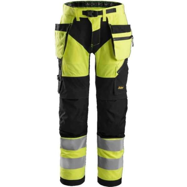 Snickers FlexiWork HV Werkbroek+ holsterzakken kl 2 6932 - - Geel/Zwart - 56 Snickers FlexiWork HV Werkbroek+ holsterzakken kl 2 6932 - - Geel/Zwart - 56