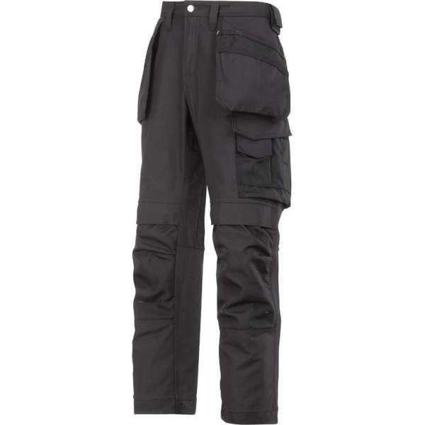 Snickers Canvas+ Broek met holsterpockets 3214-0404-Zwart/Zwart-92 Snickers Canvas+ Broek met holsterpockets 3214-0404-Zwart/Zwart-92