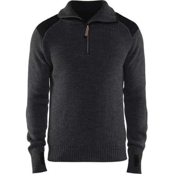 Blaklader Wollen sweater - Donkergrijs/Zwart - 4XL Blaklader Wollen sweater - Donkergrijs/Zwart - 4XL