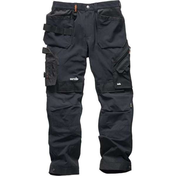 Scruffs Pro Flex Plus werkbroek, zwart maat 36R(UK) - 52M(EU) Scruffs Pro Flex Plus werkbroek, zwart maat 36R(UK) - 52M(EU)