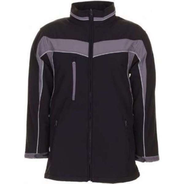 Planam softshell jas Plaline (2700) - Zwart | Grijs - XS Planam softshell jas Plaline (2700) - Zwart | Grijs - XS