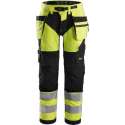 Snickers FlexiWork HV Werkbroek+ holsterzakken kl 2 6932 -  - Geel/Zwart - 52