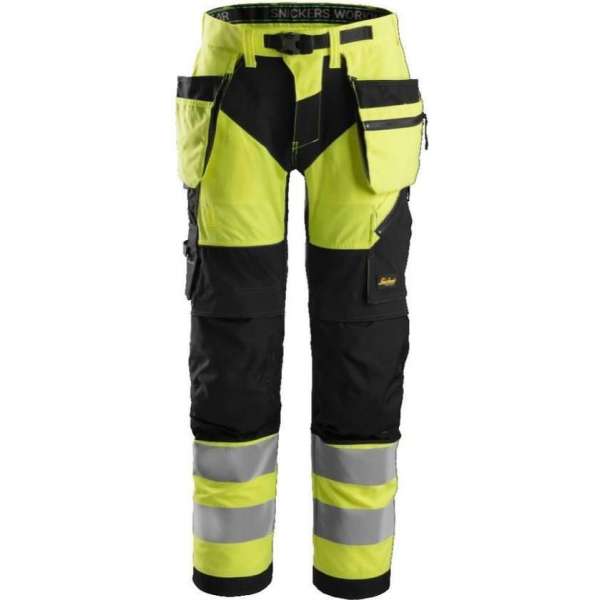 Snickers FlexiWork HV Werkbroek+ holsterzakken kl 2 6932 - - Geel/Zwart - 52 Snickers FlexiWork HV Werkbroek+ holsterzakken kl 2 6932 - - Geel/Zwart - 52