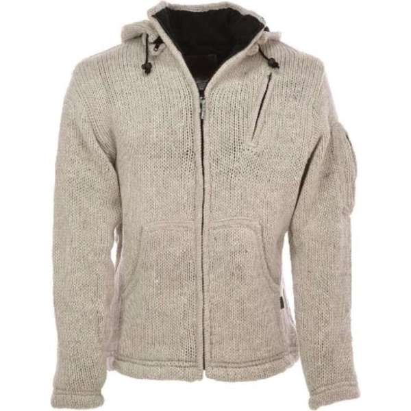 Pure Wool herenvest WJK 1323 Ecru - ecru - M Pure Wool herenvest WJK 1323 Ecru - ecru - M