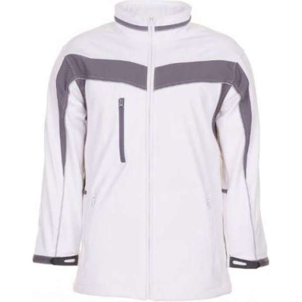 Planam softshell jas Plaline (2700) - Wit | Grijs - XL Planam softshell jas Plaline (2700) - Wit | Grijs - XL