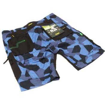Snickers Short 6904 camo blauw/zwart 58