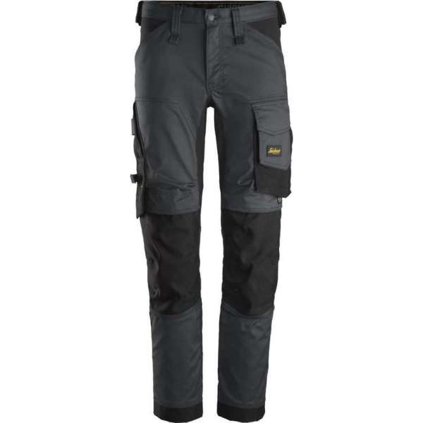 Snickers AllroundWork Stretch Werkbroek 6341 - Mannen - Staalgrijs/Zwart - 64 Snickers AllroundWork Stretch Werkbroek 6341 - Mannen - Staalgrijs/Zwart - 64
