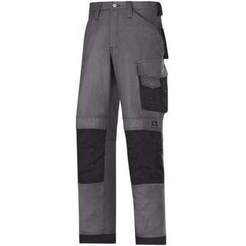 Snickers canvasbroek grijs/zwart maat 44 3314-5804