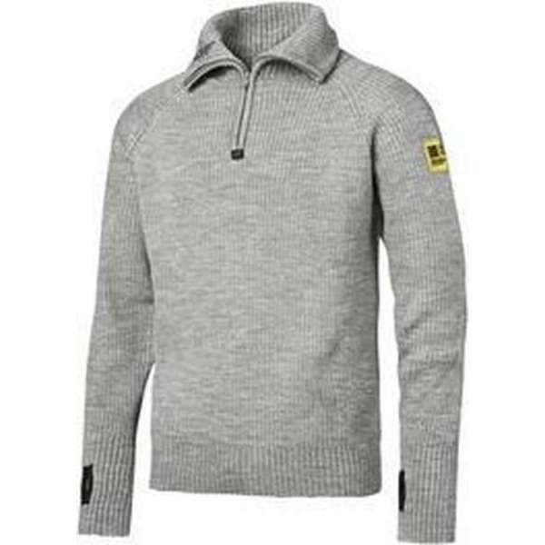 Snickers ½-Zip Wollen Sweater 2905-2800-Lichtgrijs melange-L Snickers ½-Zip Wollen Sweater 2905-2800-Lichtgrijs melange-L