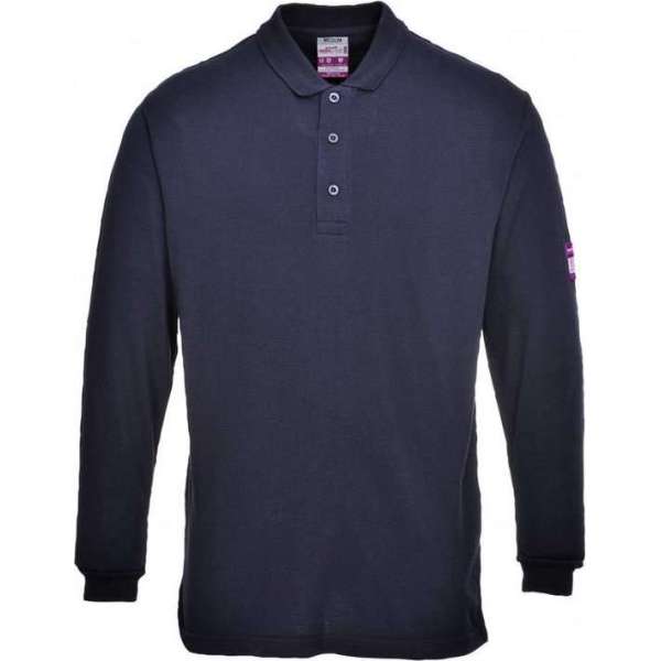 Portwest Poloshirt Met Lange Mouwen Marineblauw Mt L Portwest Poloshirt Met Lange Mouwen Marineblauw Mt L