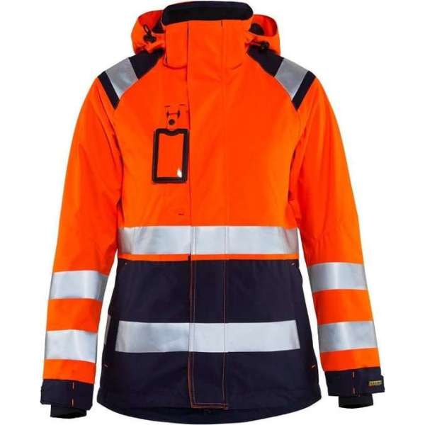 Blåkläder 4904-1987 Dames Shell jack High Vis Oranje/Marineblauw maat L Blåkläder 4904-1987 Dames Shell jack High Vis Oranje/Marineblauw maat L