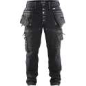 Blaklader BlÕklõder Werkbroek Denim stretch zwart - maat C46