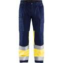 Blaklader Werkbroek met stretch High Vis - Marine/High Vis Geel - C154