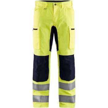 Blaklader High Vis broek met stretch - High Vis Geel/Zwart - C146
