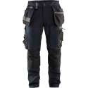 Blaklader Werkbroek met stretchpanelen en spijkerzakken - Donker marineblauw/Zwart - D96