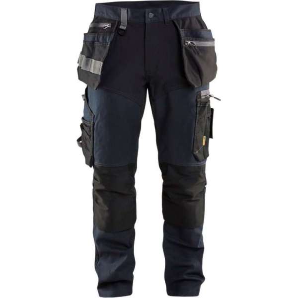Blaklader Werkbroek met stretchpanelen en spijkerzakken - Donker marineblauw/Zwart - D96 Blaklader Werkbroek met stretchpanelen en spijkerzakken - Donker marineblauw/Zwart - D96