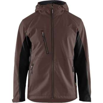 Blåkläder 4753 Softshell Jack met capuchon – Bruin/Zwart - 4XL