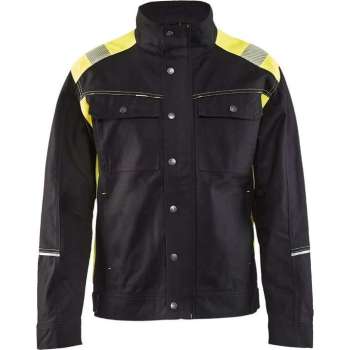 Blåkläder 4095-1370 Jack Ongevoerd Visible Zwart/Geel maat S