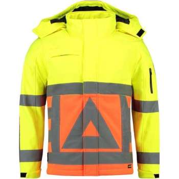 Tricorp Soft Shell Jack Verkeersregelaar - 403002 - Fluor Oranje-Fluor Geel - maat L