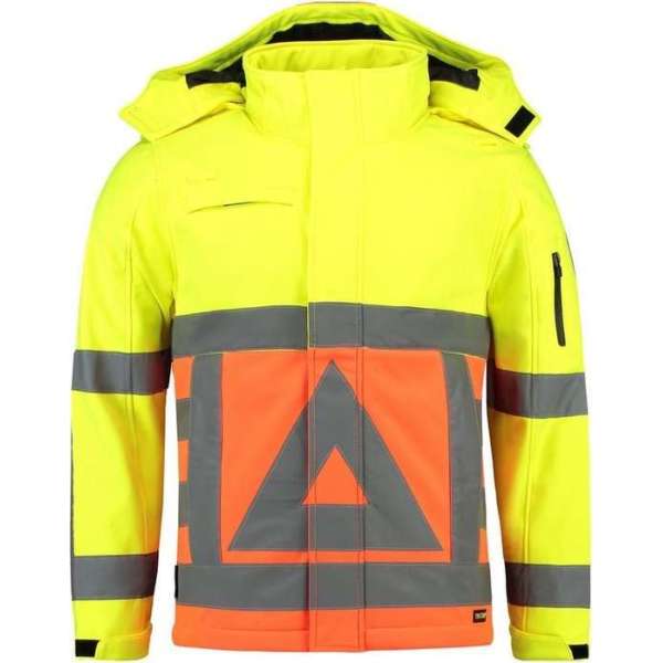 Tricorp Soft Shell Jack Verkeersregelaar - 403002 - Fluor Oranje-Fluor Geel - maat L
