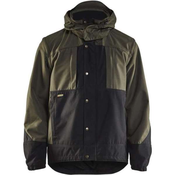 Blåkläder 4854-1977 Garden jas Ongevoerd Army Groen/Zwart maat XXL Blåkläder 4854-1977 Garden jas Ongevoerd Army Groen/Zwart maat XXL