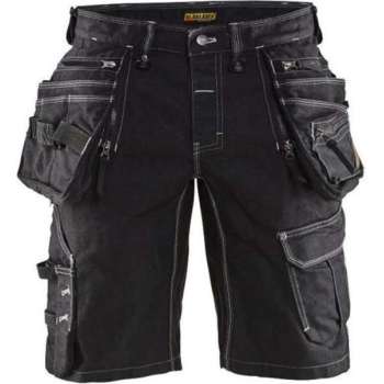 Blaklader Korte Werkbroek Jeans Stretch X1900 1992-1141 - Mannen - Zwart - 60