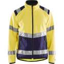 Blaklader 4877 Reflecterende Softshell Werkjas Geel/Marineblauw