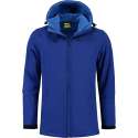 L&S Jas Capuchon Softshell Heren - Mannen - Kobalt Blauw - 3XL
