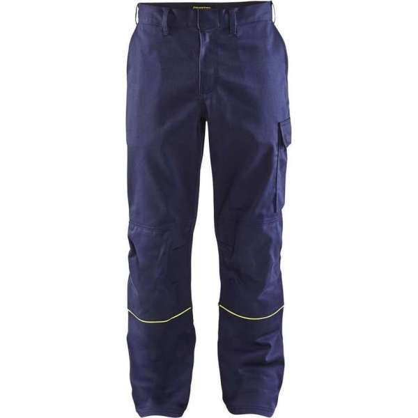 Blåkläder 1701-1501 Lasbroek Marineblauw/Geel maat 150 Blåkläder 1701-1501 Lasbroek Marineblauw/Geel maat 150