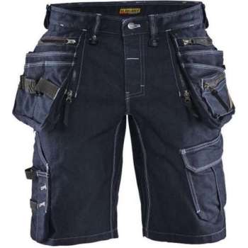 Blaklader Korte Werkbroek Jeans Stretch X1900 1992-1141 - Mannen - Navy/Zwart - 60