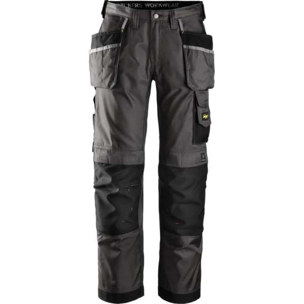 Snickers Workwear DuraTwill Broek met holsterpockets 3212 grijs/zwart 144 Snickers Workwear DuraTwill Broek met holsterpockets 3212 grijs/zwart 144
