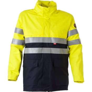 Havep 40001 Parka Marine/Fluo Geel maat M