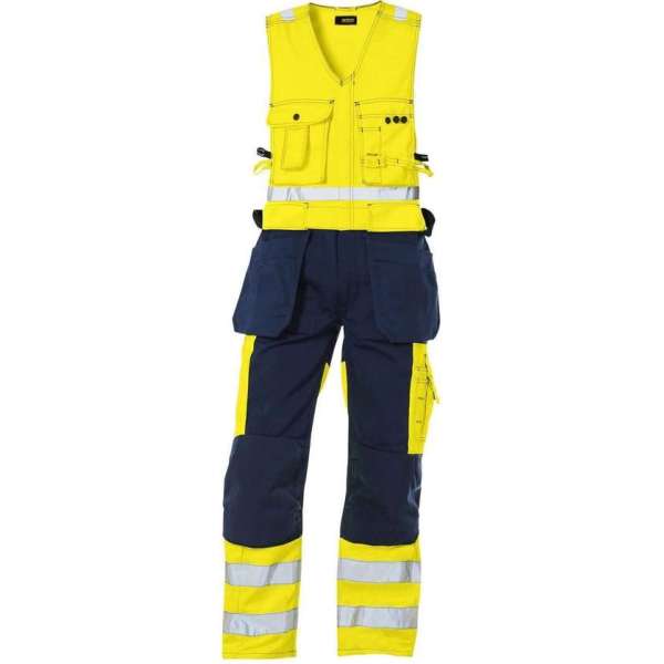 Blåkläder 2653-1804 Amerikaanse overall High Vis Geel/Marineblauw maat 58 Blåkläder 2653-1804 Amerikaanse overall High Vis Geel/Marineblauw maat 58