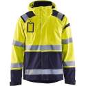 Blåkläder 4987-1987 Shell jack High Vis ongevoerd Geel/Marineblauw maat XXXL
