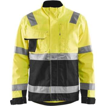 Blåkläder 4064-1811 Jack Ongevoerd High Vis klasse 3 Geel/Zwart maat XL