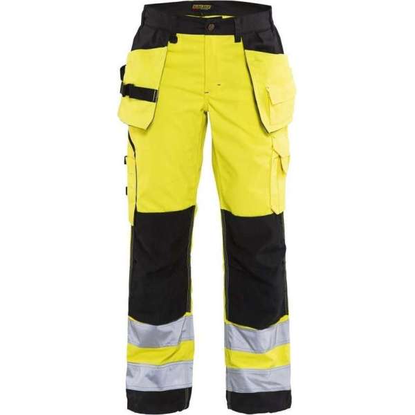 Blåkläder 7156-1811 Dames werkbroek High Vis met spijkerzakken Geel/Zwart maat 50 Blåkläder 7156-1811 Dames werkbroek High Vis met spijkerzakken Geel/Zwart maat 50