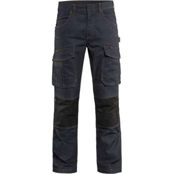 Blaklader Service werkbroek denim - Marineblauw/Zwart - D92