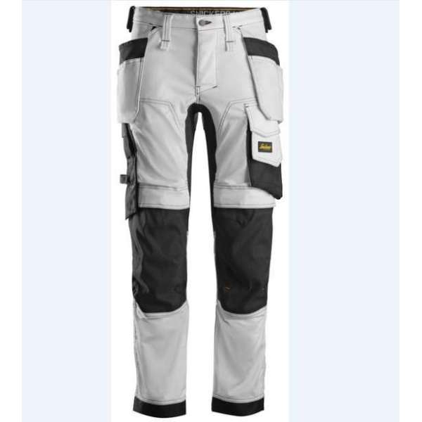 Snickers Workwear AllroundWork, Stretch Werkbroek met Holsterzakken 6241 wit 96 Snickers Workwear AllroundWork, Stretch Werkbroek met Holsterzakken 6241 wit 96
