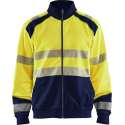 Blaklader Sweatshirt hele rits High Vis - High Vis Geel/Marineblauw - L
