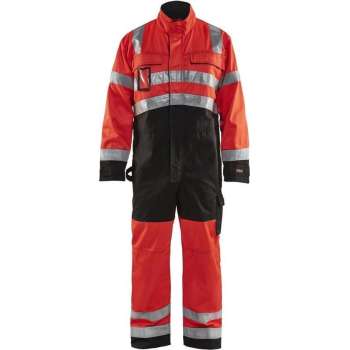 Blåkläder 6373-1804 Overall High Vis Rood/Zwart maat 46