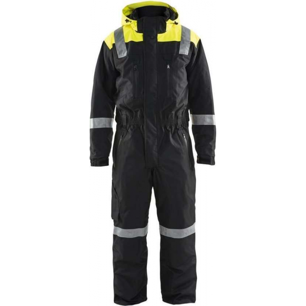 Blåkläder 6786-1977 Shell overall Zwart/Geel maat 46