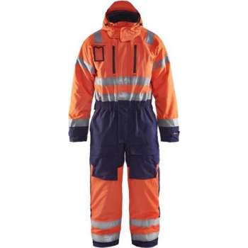 Blaklader Winteroverall High Vis - High Vis Oranje/Marineblauw - D108