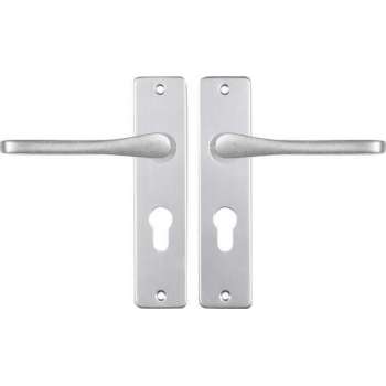 Starx Deurklink Aluminium – Deurbeslag – Deurschild voor Profielcilinder (PC55) – Deurklink Vlinder