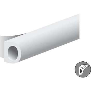 Ellen Zelfklevende Tochtstrip - D-Profiel - 7.5M x 8MM - Wit