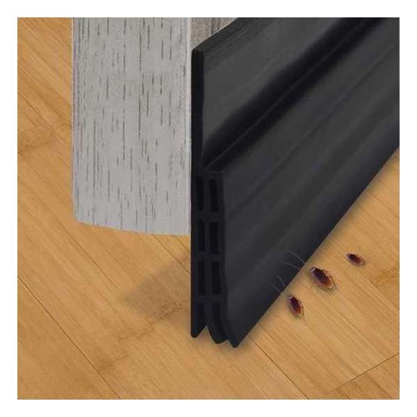 Rori - Aanpasbare Tochtstopper - Zelfklevende tochtstrip voor deuren - Zwart - 100 cm x 5 cm Rori - Aanpasbare Tochtstopper - Zelfklevende tochtstrip voor deuren - Zwart - 100 cm x 5 cm