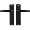 Starx Deurklink Zwart – Deurbeslag – Deurkruk met Schild – Blind - Deurklink Blok – 43 x 180 x Ø 18 mm