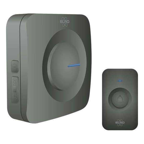 ELRO DB3000 Draadloze Deurbel Set – met Ontvanger op batterij - Zwart ELRO DB3000 Draadloze Deurbel Set – met Ontvanger op batterij - Zwart